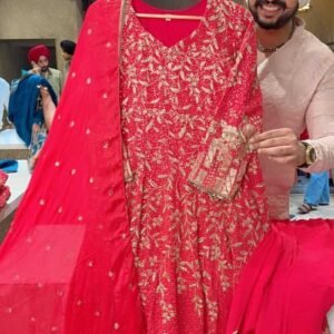 Level Amrita Royal Turquoise Designer Suit Set